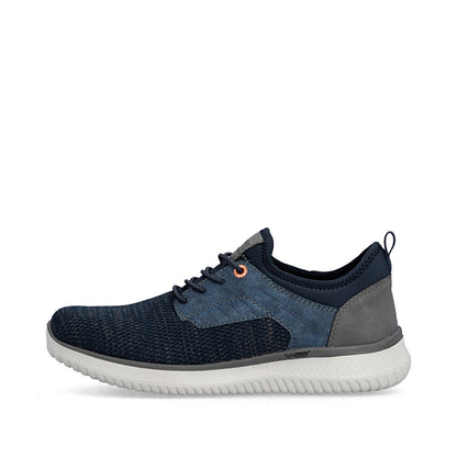 Rieker B9651-14 Denim Blue Grey G 1/2 Fit Slip On Shoes
