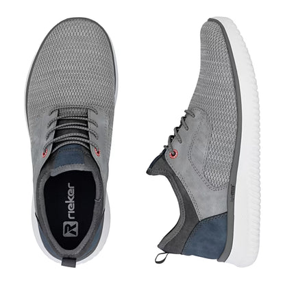 Rieker B9651-40 Grey G 1/2 Fit Slip On Shoes