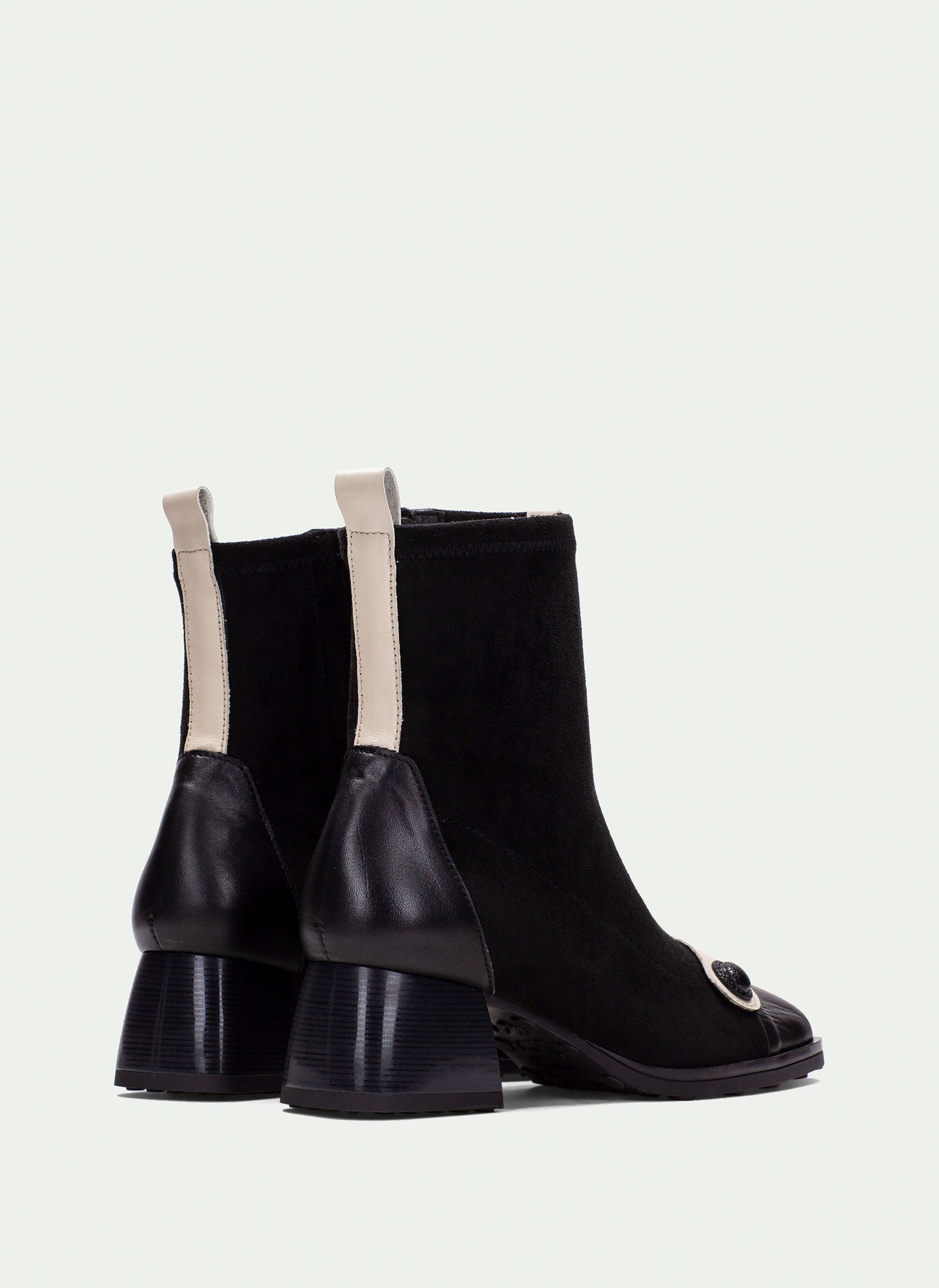 Hispanitas BHI254219 Black & Cream Velour Boots