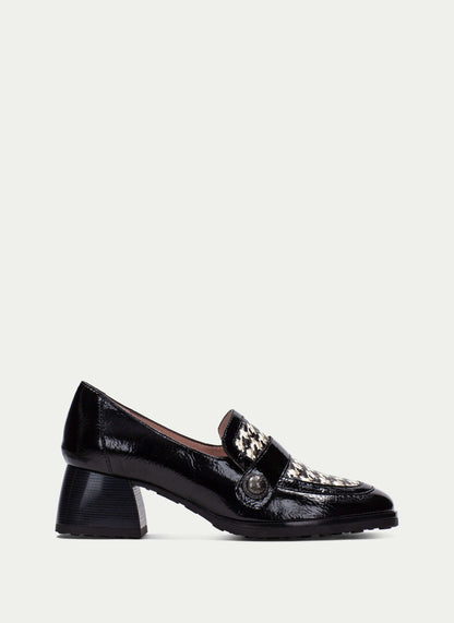 Hispanitas BHI254220 Black & White Pattern Slip On Shoes