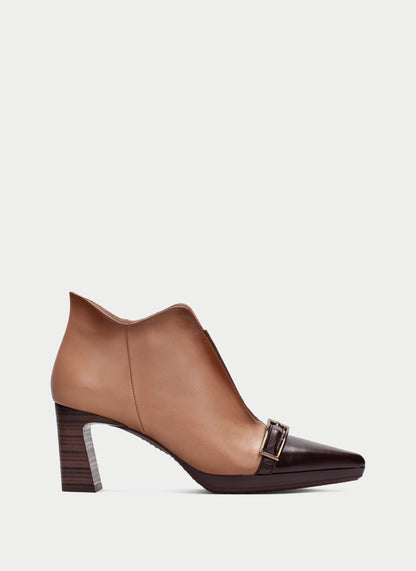 Hispanitas BHI265088 Espresso Brown & Almond Heeled Boot