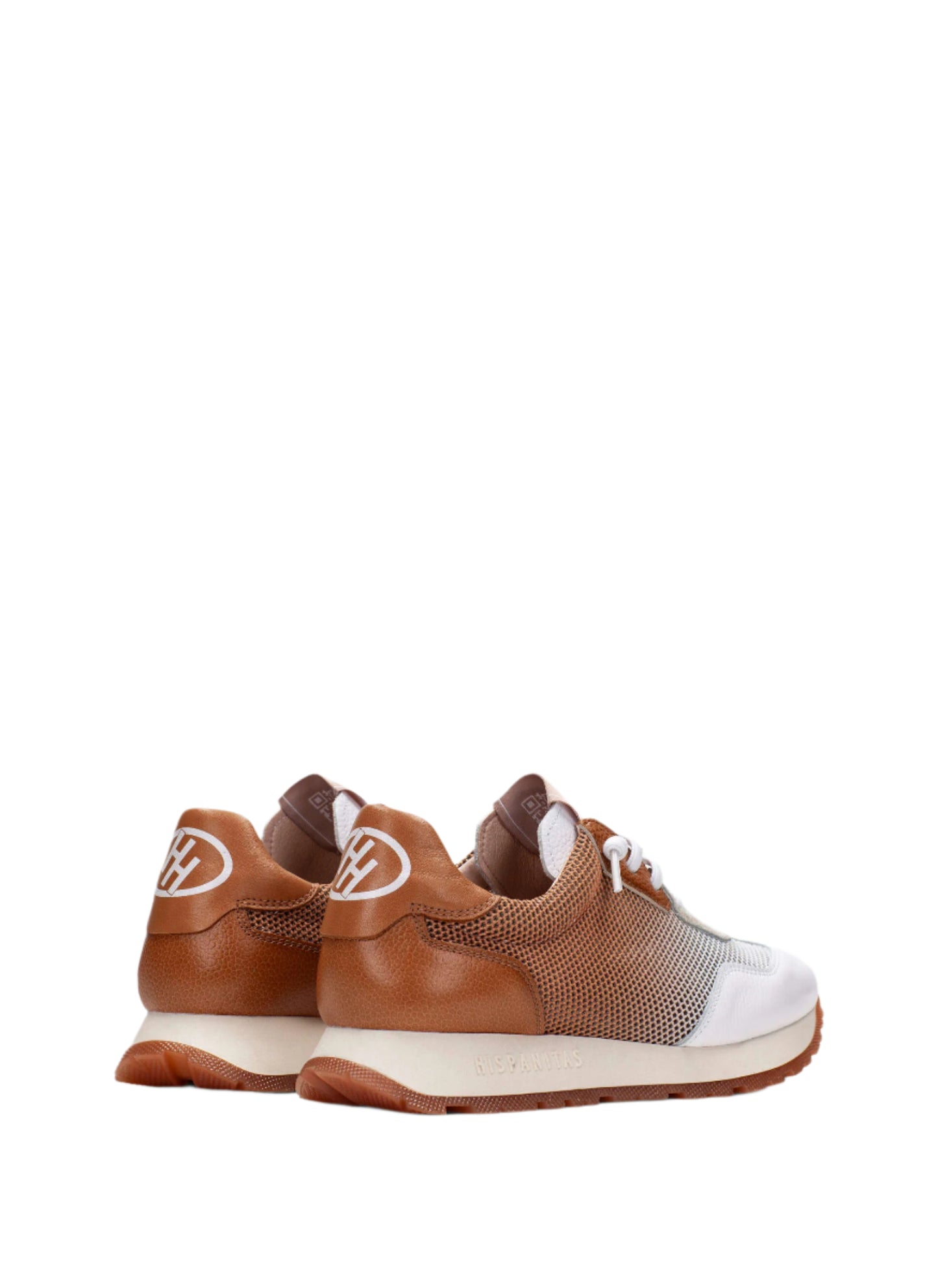 Hispanitas BHV253869 Tan, White & Cream Combi Sneakers