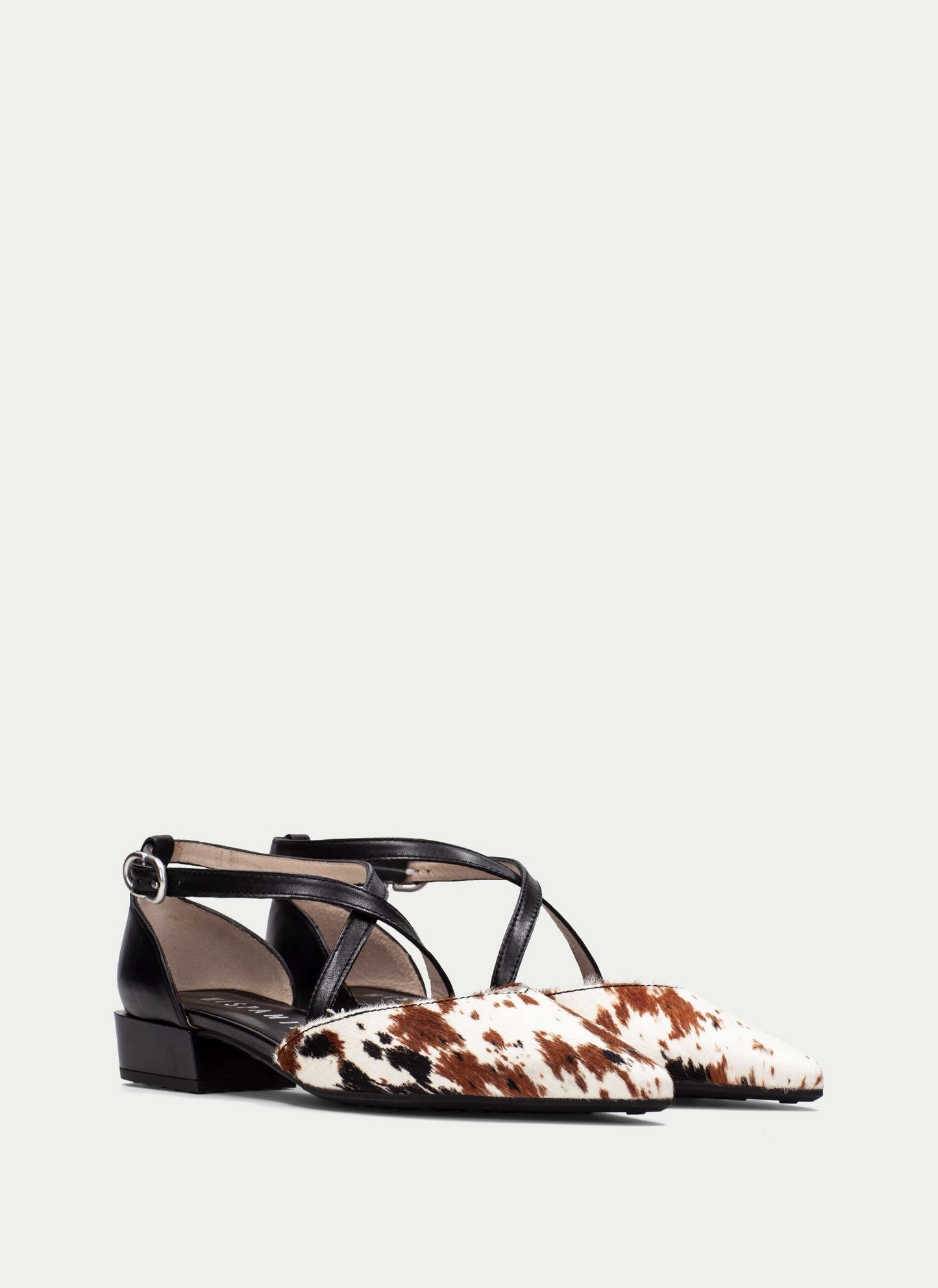 Hispanitas BHV264811 Multi Cow Print & Black Shoes