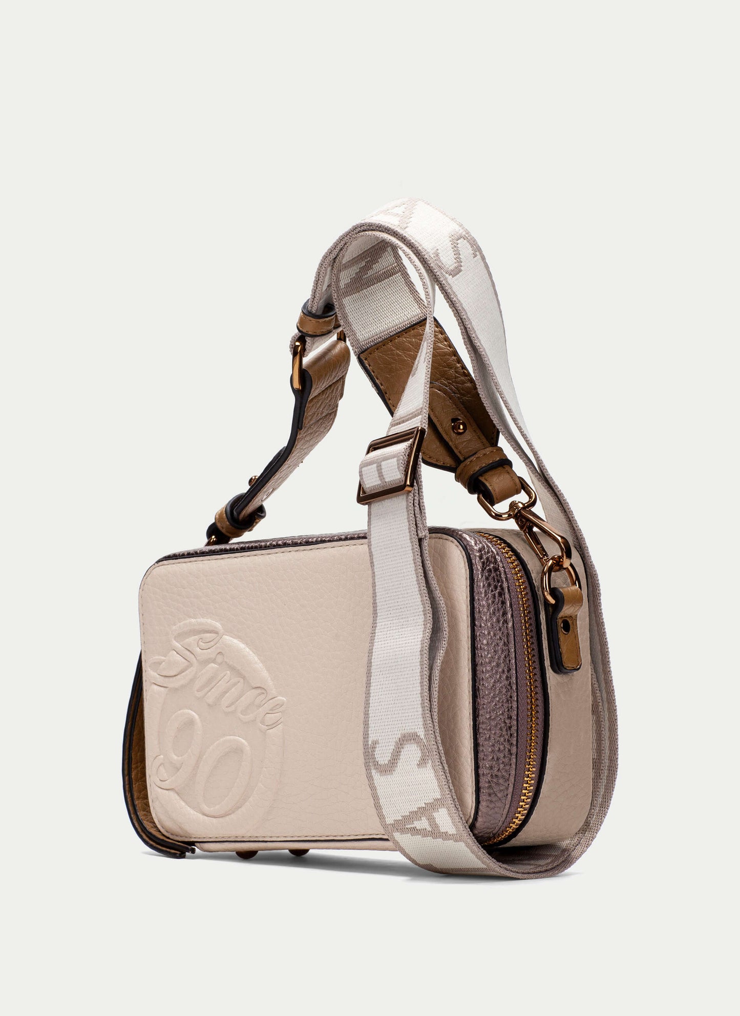 Hispanitas BI254158 Cream, Topo & Biscuit Crossbody Bag