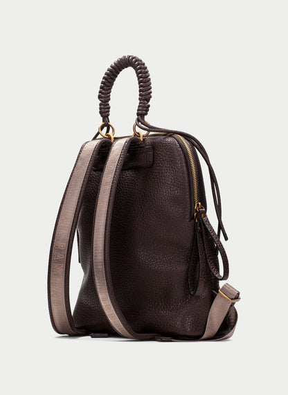 Hispanitas BI264946 Espresso Brown Nylon Mesh Backpack