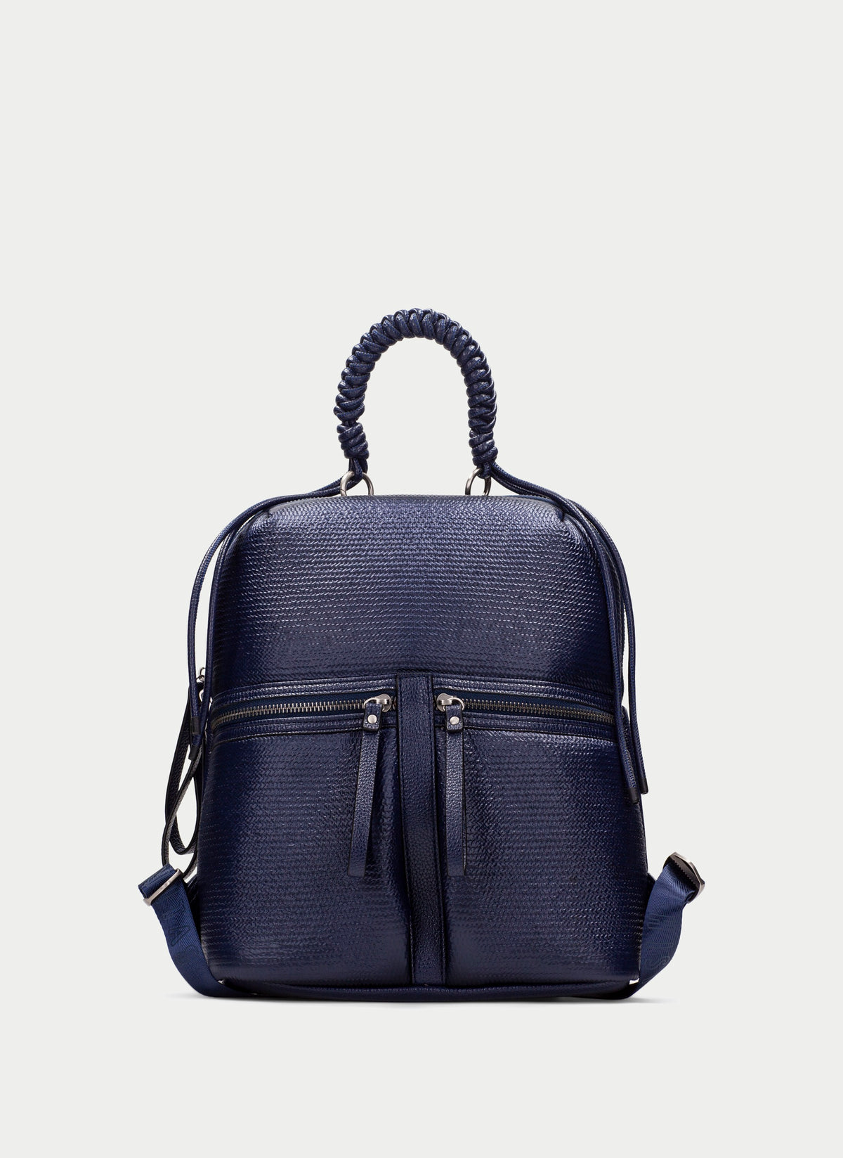Hispanitas BI264946 Navy Blue Nylon Mesh Backpack