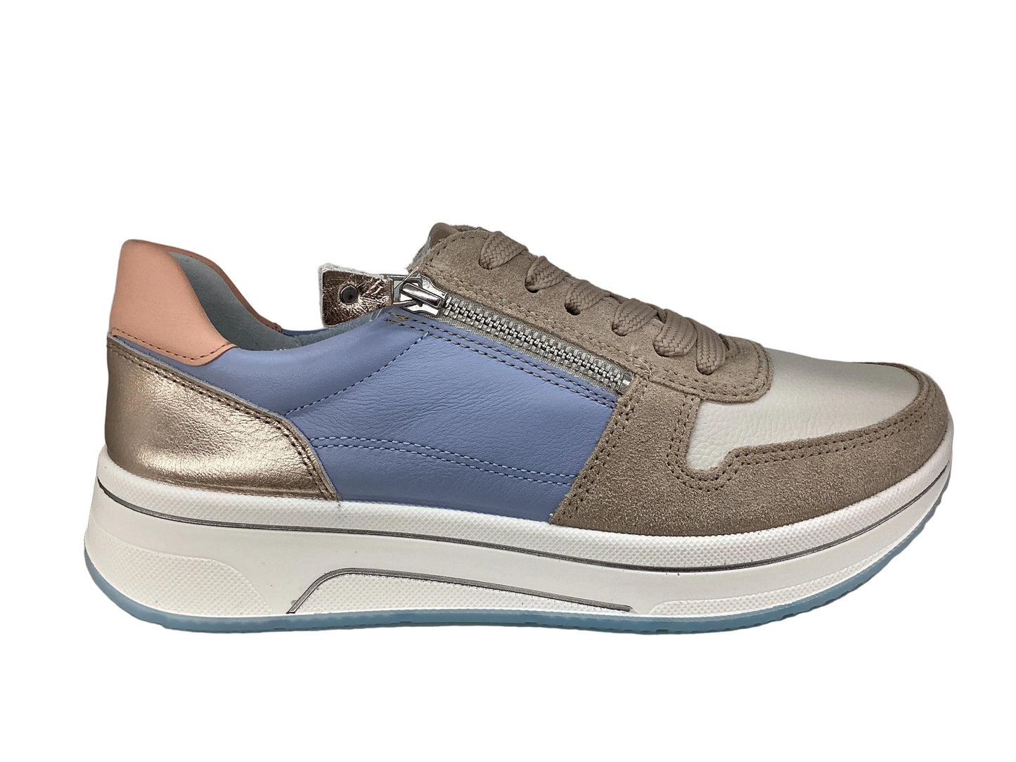 Ara 12-27540 89 Sapporo 3.0 H Fit Sneakers with Zip