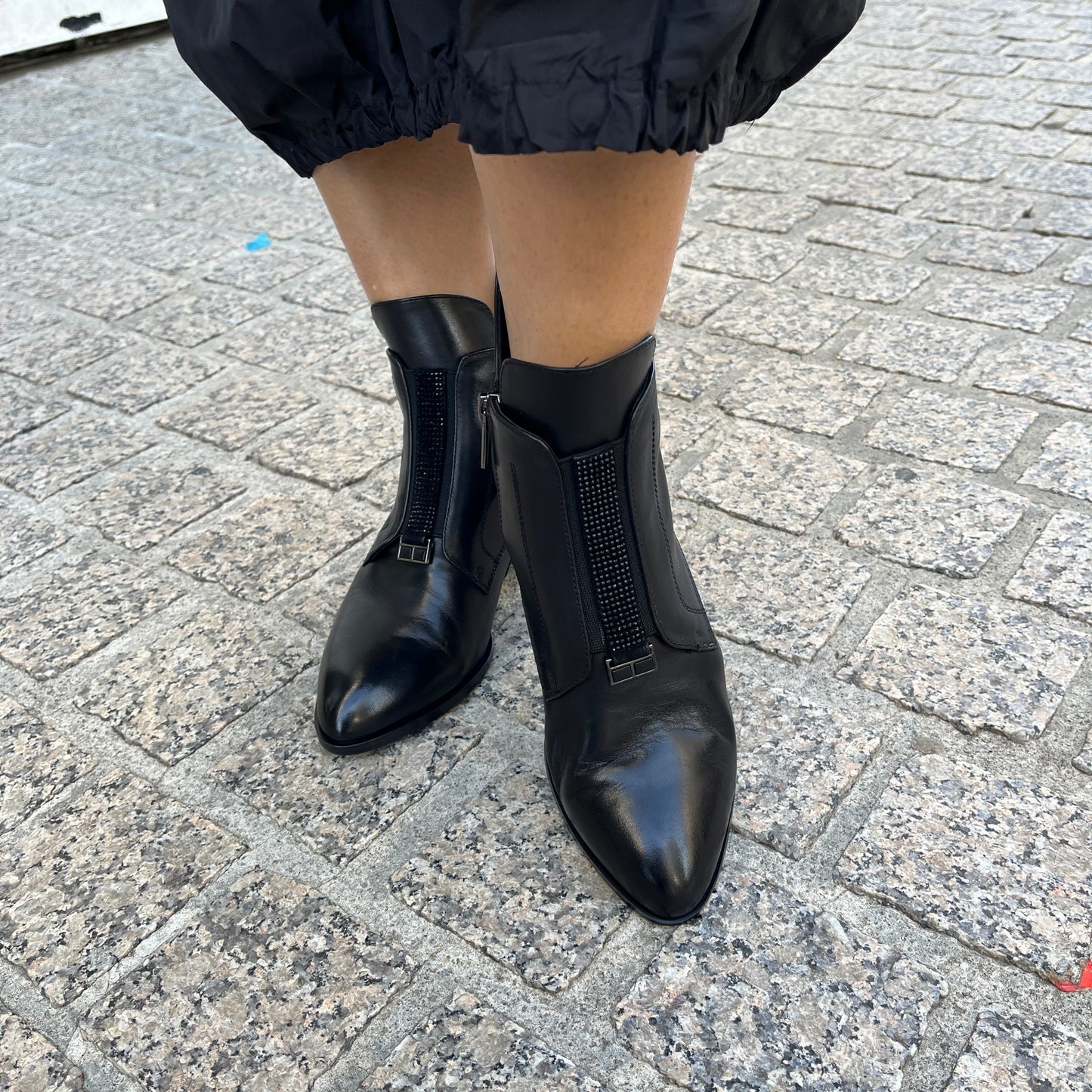 Loretta Vitale C9663 Black Ankle Boots