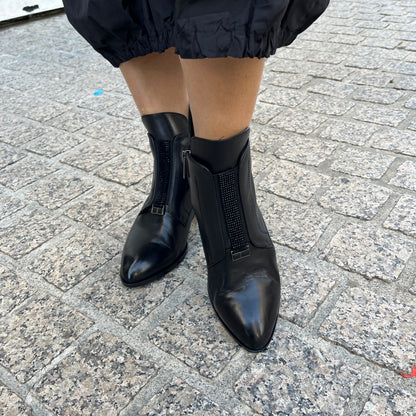 Loretta Vitale C9663 Black Ankle Boots