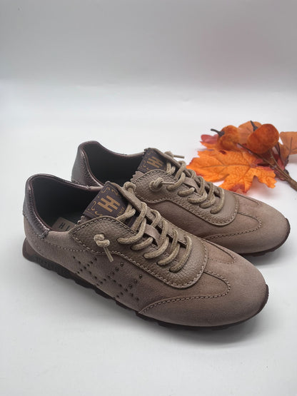 Hispanitas HI264964 Castoro Taupe, Gold & Bronze Trainers