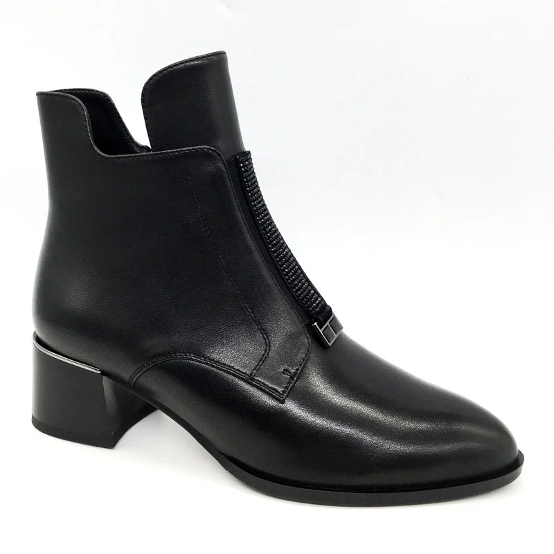 Loretta Vitale C9663 Black Ankle Boots