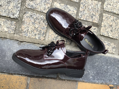 Loretta Vitale C38154 Bordo Patent Loafer