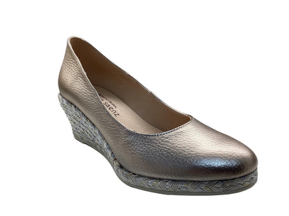 Jose Saenz 6019 Star Platinum Gold White, Silver & Champagne Gold Wedges