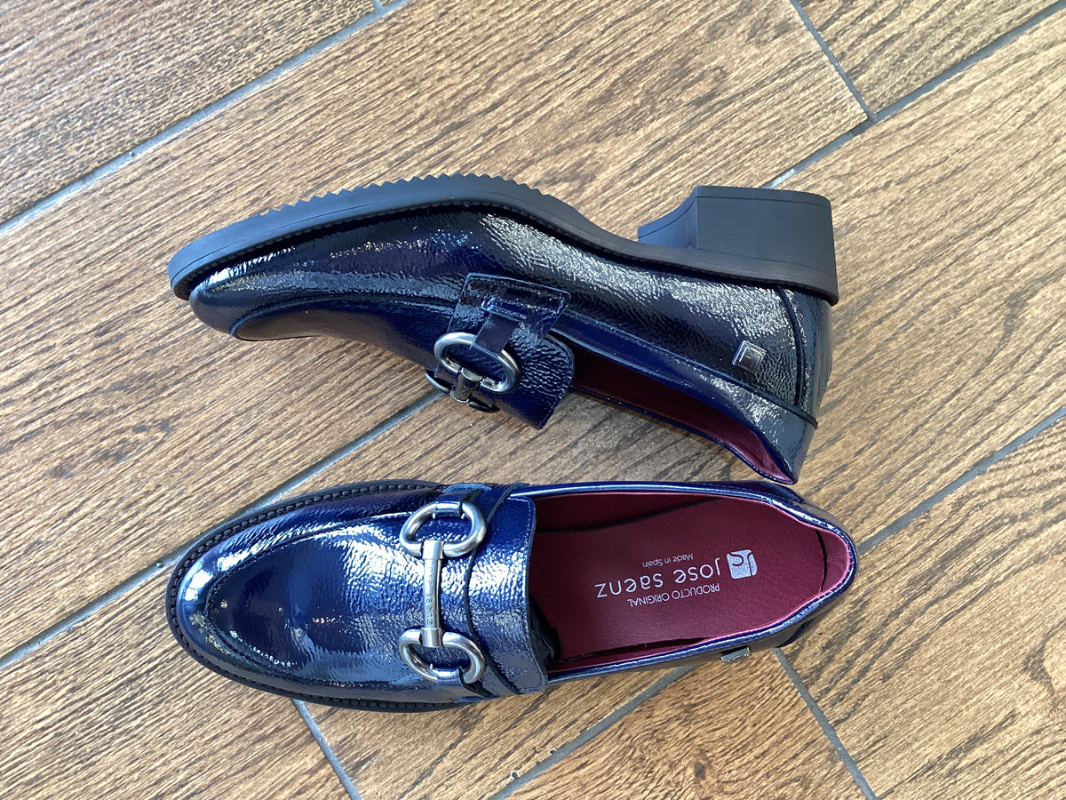 Jose Saenz 2189 Navy Napalack Moccasins