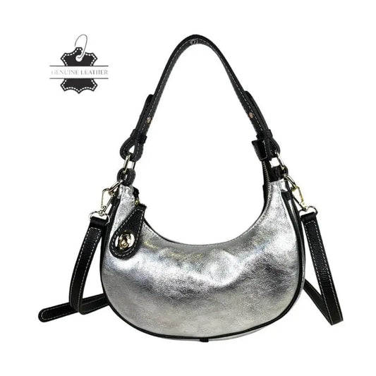Chenson & Gorett CGBS3804-S Silver Crescent Handbag