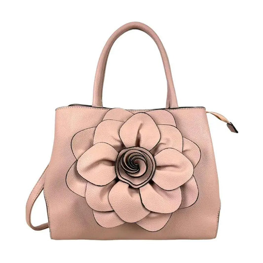 Chenson & Gorett CGH501-P Pink Shoulder Bag with Flower Design