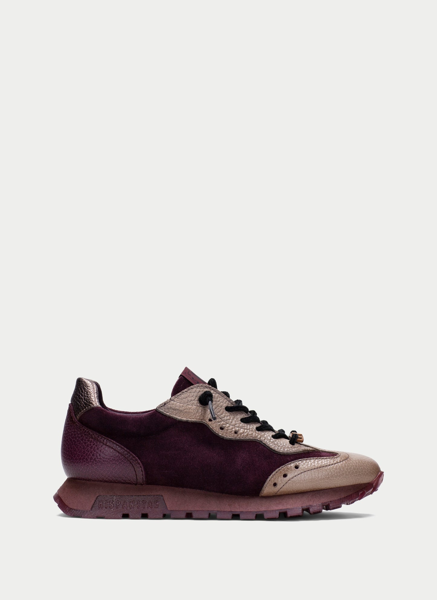 Hispanitas CHI265106 Castoro Gold & Bordo Burgundy Trainers