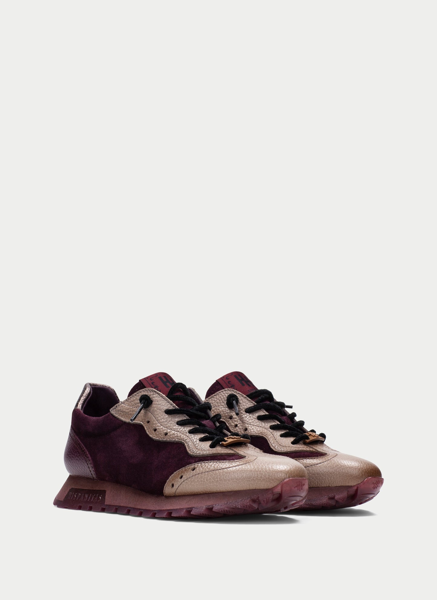 Hispanitas CHI265106 Castoro Gold & Bordo Burgundy Trainers