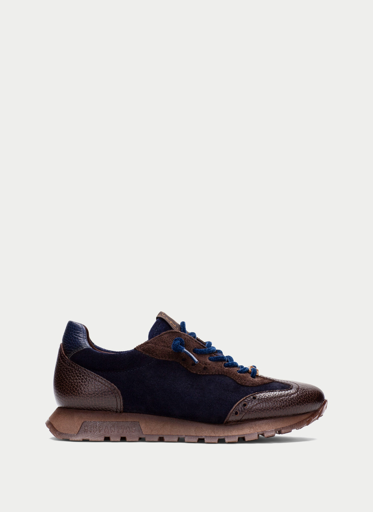 Hispanitas CHI265106 Espresso Brown, Bronze & Navy Blue Trainers