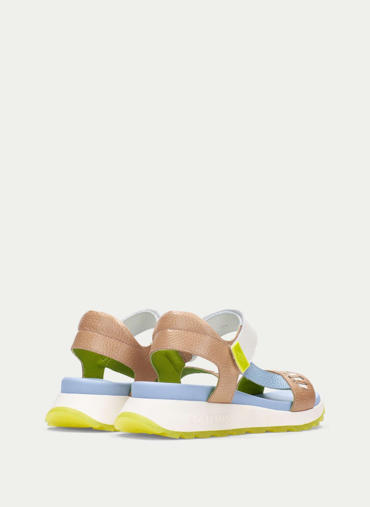Hispanitas CHV264521 Desert Tan, Celeste Blue & Panna Cream Sandals