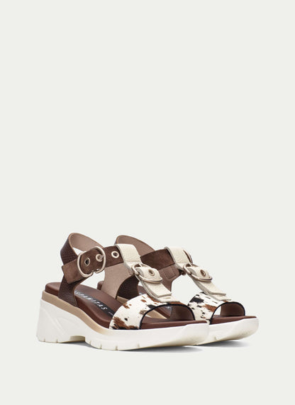 Hispanitas CHV264799 Butter Brown, Avellana & Cow Print Sandals