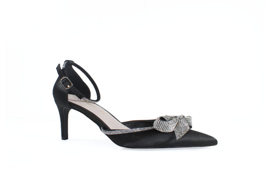 Cocco Ritz Coco1042 Black Satin Heels