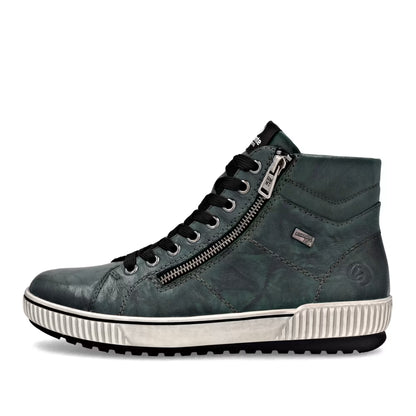 Remonte D0772-54 Dark Olive Ankle Boots with Side Zip