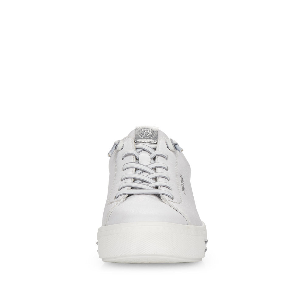Remonte D0913-80 White & Silver Lace Trainers
