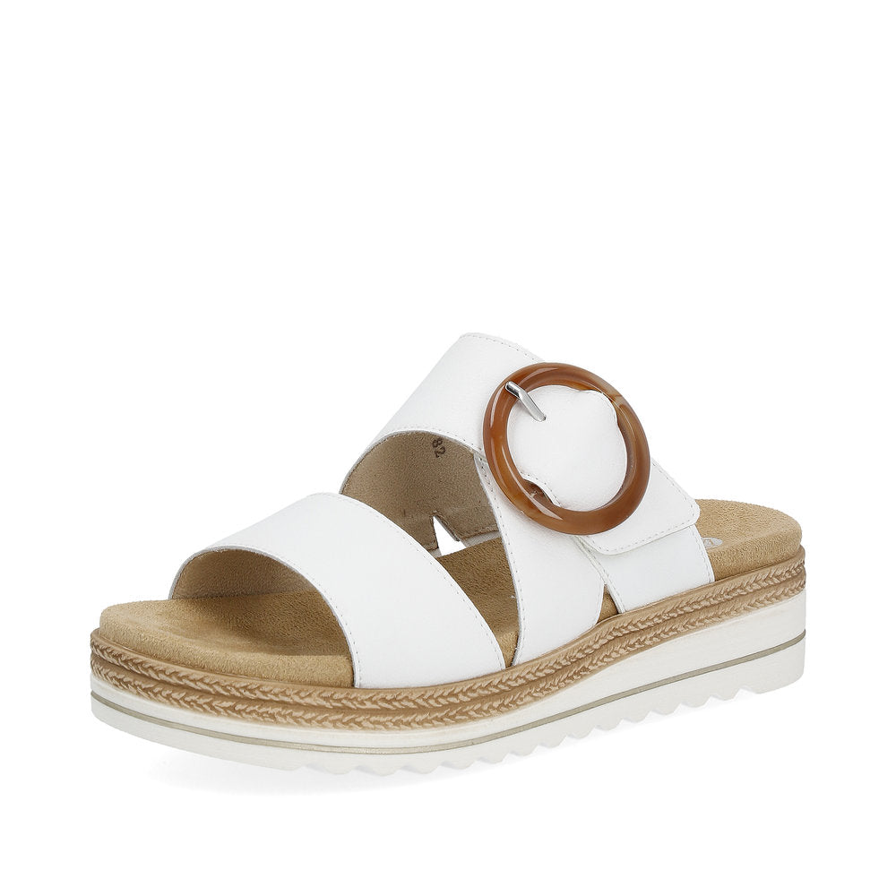 Remonte D0Q51-82 White Slip On Sandals