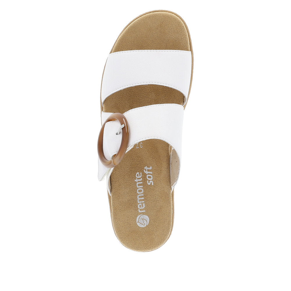 Remonte D0Q51-82 White Slip On Sandals