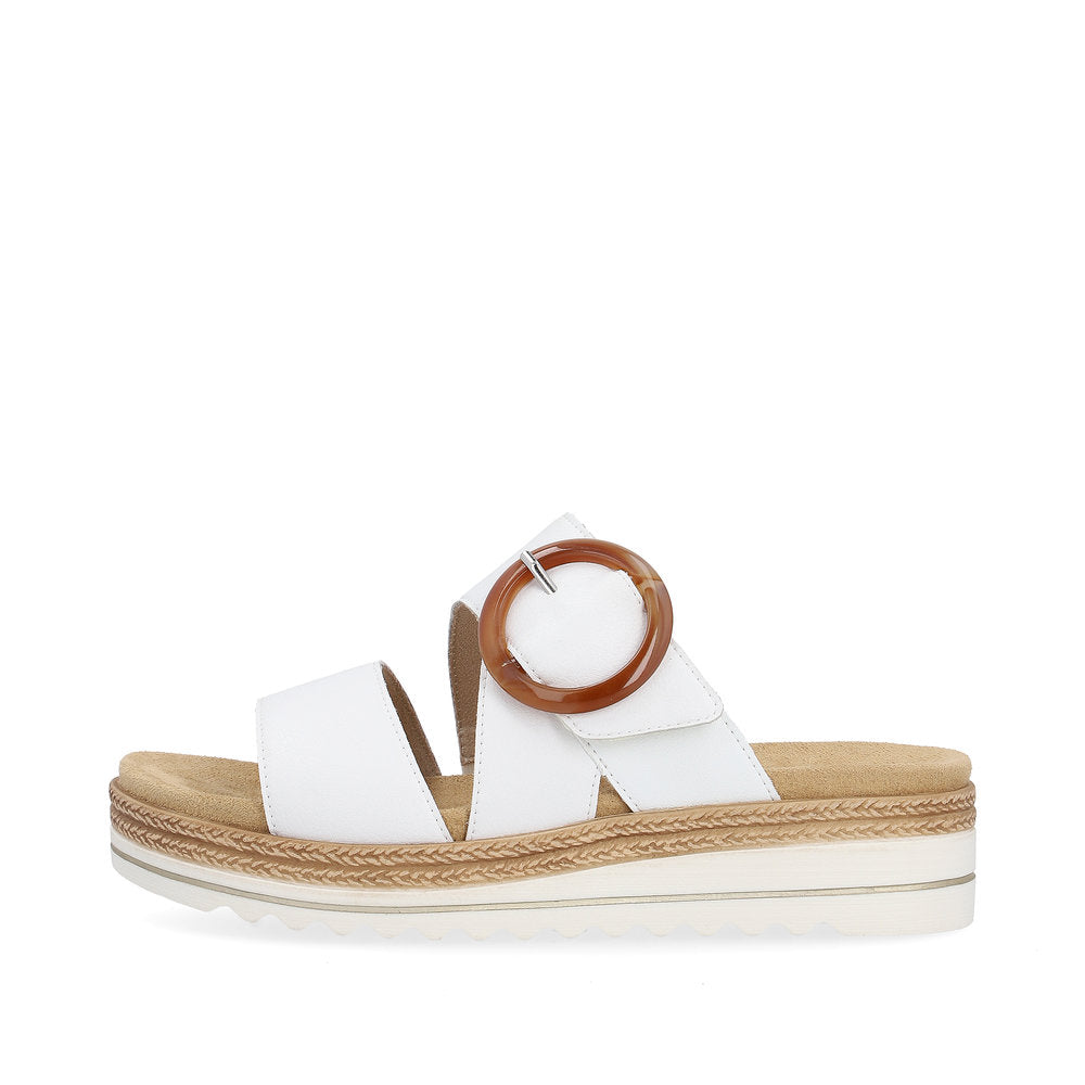 Remonte D0Q51-82 White Slip On Sandals