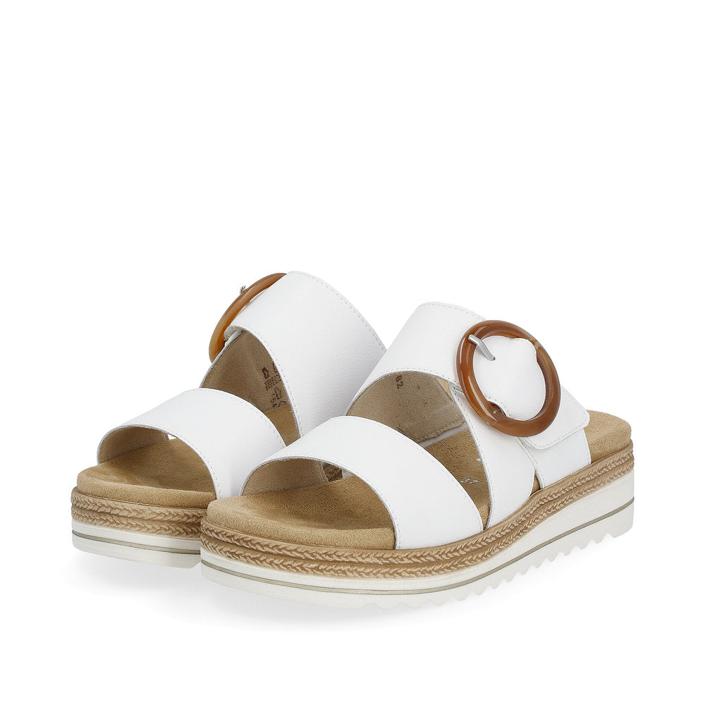 Remonte D0Q51-82 White Slip On Sandals