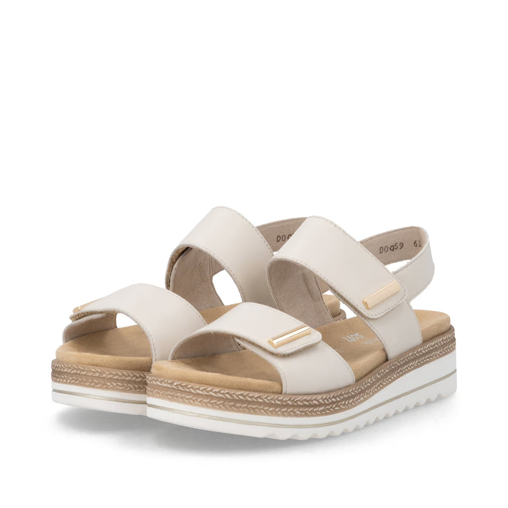 Remonte D0Q59-61 Beige F 1/2 Velcro Sandals