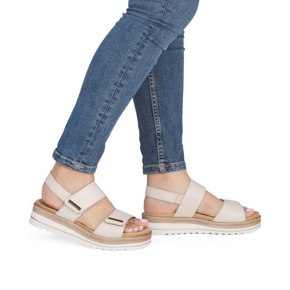 Remonte D0Q59-61 Beige F 1/2 Velcro Sandals