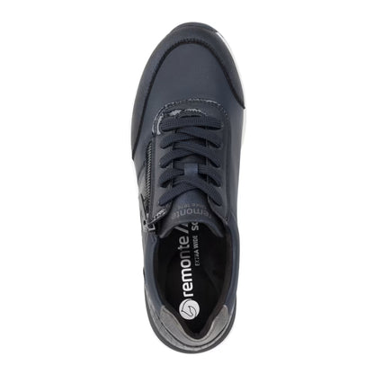 Remonte D0T09-14 Navy Combi H Fit Sneakers with Zip