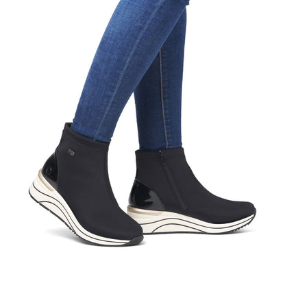 Remonte TEX D0T73-03 Black H Fit Stretch Boots