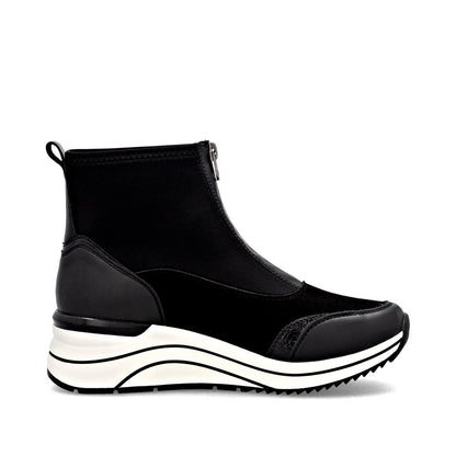 Remonte D0T78-02 Black H Fit Front Zip Boots