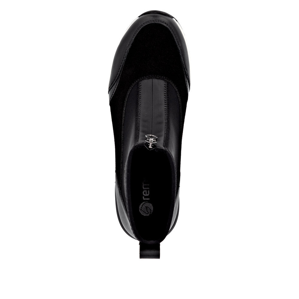 Remonte D0T78-02 Black H Fit Front Zip Boots