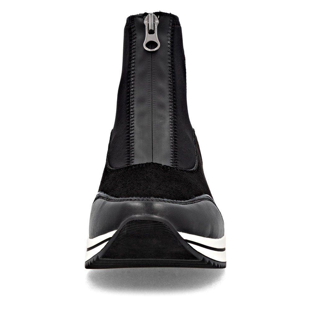 Remonte D0T78-02 Black H Fit Front Zip Boots