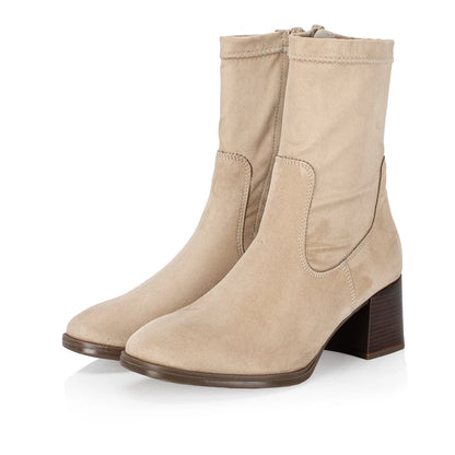 Remonte D0v70-60 Beige Suede Calf Boots