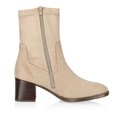 Remonte D0v70-60 Beige Suede Calf Boots