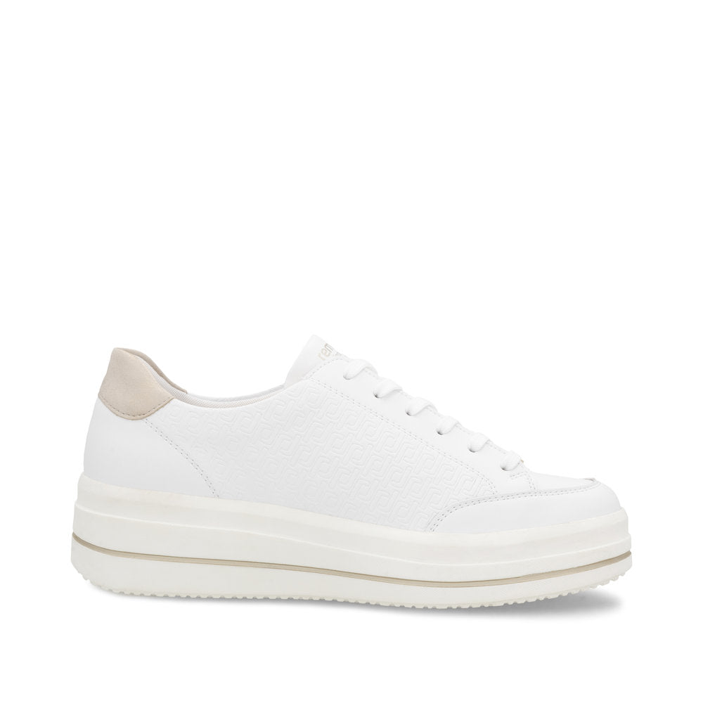 Remonte D1C07-80 White & Rose Gold Trainers