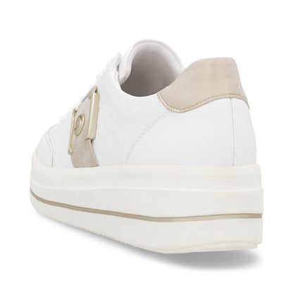 Remonte D1C07-80 White & Rose Gold Trainers