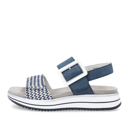 Remonte D1J53-14 Navy White & Jeans Blue F 1/2 Velcro Sandals
