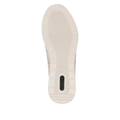 Remonte D2401-61 Pearl Beige Gold Metallic G Fit Trainers