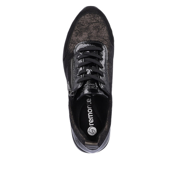 Remonte D2401-92 Black Bronze Sneakers with Zip