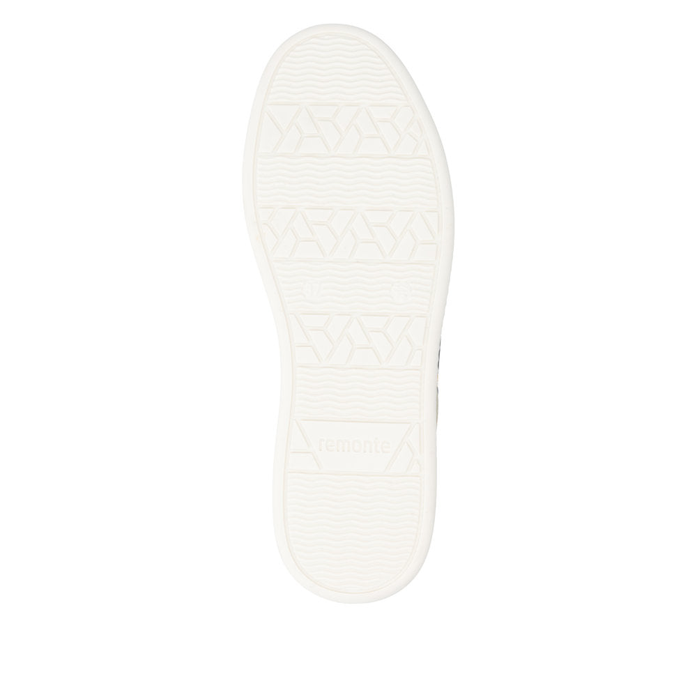 Remonte D2E00-81 Cream & Gold Sparkle G Fit Trainers with Zip