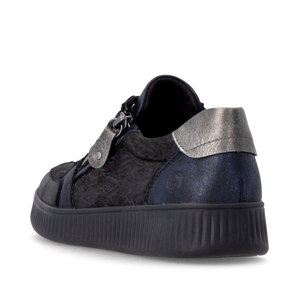 Remonte D2E05-03 Navy & Black Trainers with Zip