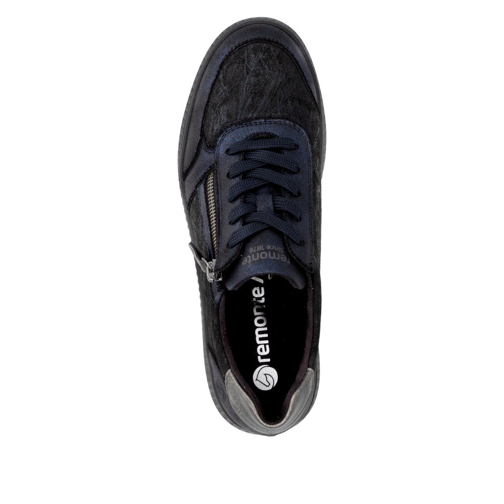 Remonte D2E05-03 Navy & Black Trainers with Zip