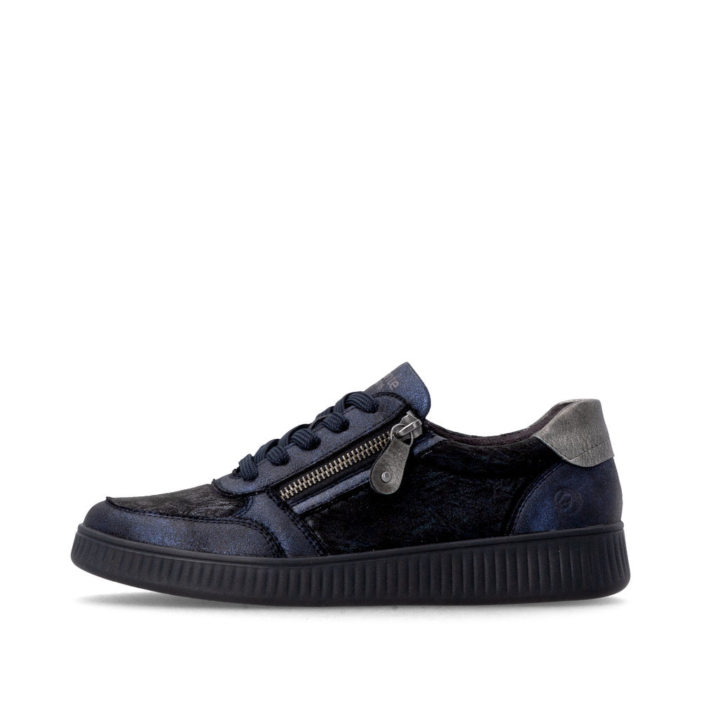 Remonte D2E05-03 Navy & Black Trainers with Zip